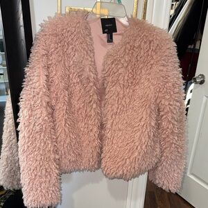 Forever 21 Blush Teddy Jacket